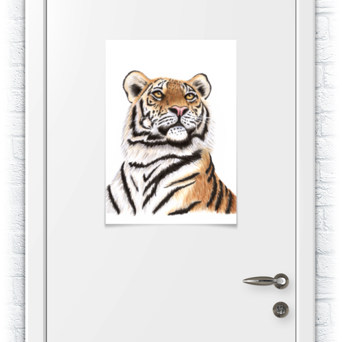 Заказать плакат в Москве. Плакат A2(42x59) Взгляд тигра от tigerda  - готовые дизайны и нанесение принтов.