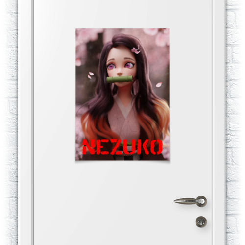 Заказать плакат в Москве. Плакат A2(42x59) Nezuko от Дана Столыпина - готовые дизайны и нанесение принтов.