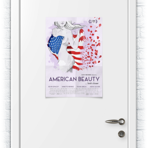 Заказать плакат в Москве. Плакат A2(42x59) Красота по-американски / American Beauty от kino.printio.ru - готовые дизайны и нанесение принтов.