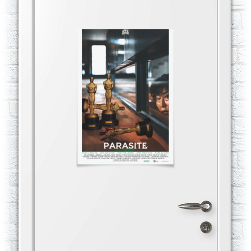 Заказать плакат в Москве. Плакат A2(42x59) Паразиты / Parasite от kino.printio.ru - готовые дизайны и нанесение принтов.
