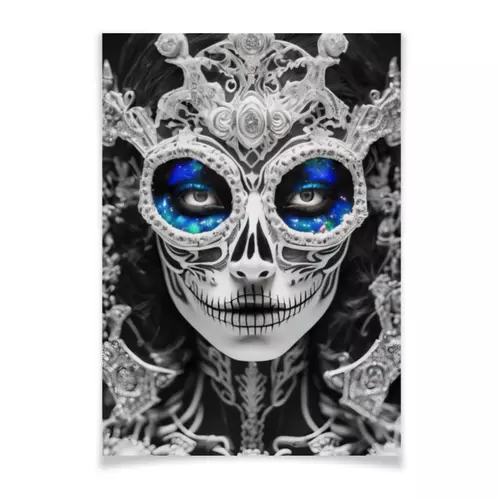 Заказать плакат в Москве. Плакат A2(42x59) Dia De Los Muertos от Дана Столыпина - готовые дизайны и нанесение принтов.