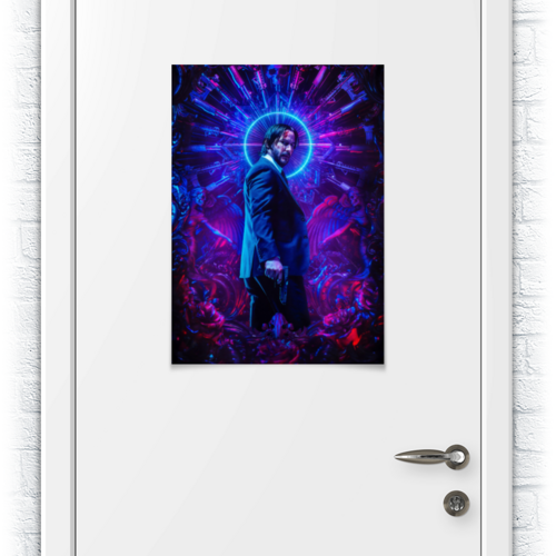 Заказать плакат в Москве. Плакат A2(42x59) Джон Уик / John Wick от kino.printio.ru - готовые дизайны и нанесение принтов.