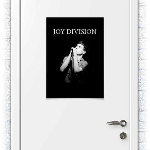Заказать плакат в Москве. Плакат A2(42x59) Иен Кёртис. Joy Division от geekbox - готовые дизайны и нанесение принтов.