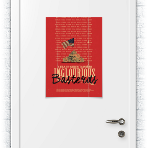 Заказать плакат в Москве. Плакат A2(42x59) Бесславные ублюдки / Inglourious Basterds от kino.printio.ru - готовые дизайны и нанесение принтов.