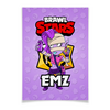 Заказать плакат в Москве. Плакат A2(42x59) BRAWL STARS EMZ от geekbox - готовые дизайны и нанесение принтов.