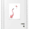 Заказать плакат в Москве. Плакат A2(42x59) тайная любовь розового фламинго от Вячеслав  - готовые дизайны и нанесение принтов.