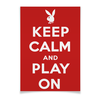 Заказать плакат в Москве. Плакат A2(42x59) «Keep calm...» (с Playboy) от Andy Quarry - готовые дизайны и нанесение принтов.