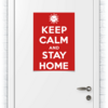 Заказать плакат в Москве. Плакат A2(42x59) Keep Calm and Stay Home  от Andy Quarry - готовые дизайны и нанесение принтов.