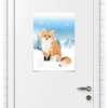 Заказать плакат в Москве. Плакат A2(42x59) Лисичка в снегу. от Zorgo-Art  - готовые дизайны и нанесение принтов.