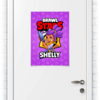 Заказать плакат в Москве. Плакат A2(42x59) BRAWL STARS SHELLY от geekbox - готовые дизайны и нанесение принтов.