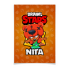 Заказать плакат в Москве. Плакат A2(42x59) BRAWL STARS NITA от geekbox - готовые дизайны и нанесение принтов.
