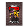 Заказать плакат в Москве. Плакат A2(42x59) BRAWL STARS MORTIS от geekbox - готовые дизайны и нанесение принтов.