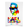 Заказать плакат в Москве. Плакат A2(42x59) Karl Lagerfeld от Leichenwagen - готовые дизайны и нанесение принтов.