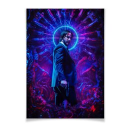 Заказать плакат в Москве. Плакат A2(42x59) Джон Уик / John Wick от kino.printio.ru - готовые дизайны и нанесение принтов.