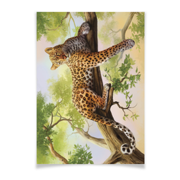 Заказать плакат в Москве. Плакат A2(42x59) Леопард от Александр Гришин - готовые дизайны и нанесение принтов.