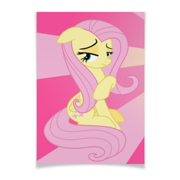 Заказать плакат в Москве. Плакат A2(42x59) Fluttershy Color Line от shadow_dash - готовые дизайны и нанесение принтов.