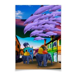 Заказать плакат в Москве. Плакат A2(42x59) Нашествие_2 от mimiart  - готовые дизайны и нанесение принтов.