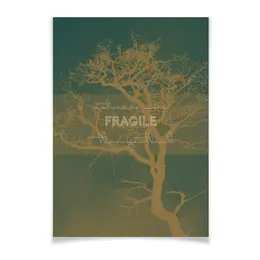 Заказать плакат в Москве. Плакат A2(42x59) Nature is more fragile than you think от Cafe Deco  - готовые дизайны и нанесение принтов.