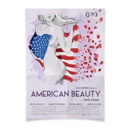 Заказать плакат в Москве. Плакат A2(42x59) Красота по-американски / American Beauty от kino.printio.ru - готовые дизайны и нанесение принтов.