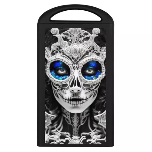 Заказать внешние аккумуляторы в Москве. Внешний аккумулятор Dia De Los Muertos от Дана Столыпина - готовые дизайны и нанесение принтов.