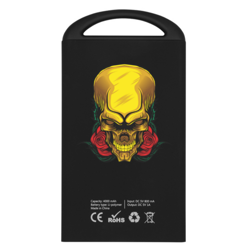 Заказать внешние аккумуляторы в Москве. Внешний аккумулятор Gold Skull от Jimmy Flash - готовые дизайны и нанесение принтов.