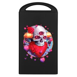 Заказать внешние аккумуляторы в Москве. Внешний аккумулятор Heart Skull от Дана Столыпина - готовые дизайны и нанесение принтов.