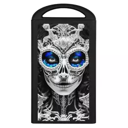 Заказать внешние аккумуляторы в Москве. Внешний аккумулятор Dia De Los Muertos от Дана Столыпина - готовые дизайны и нанесение принтов.