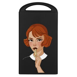 Заказать внешние аккумуляторы в Москве. Внешний аккумулятор Королевский гамбит от Дана Столыпина - готовые дизайны и нанесение принтов.