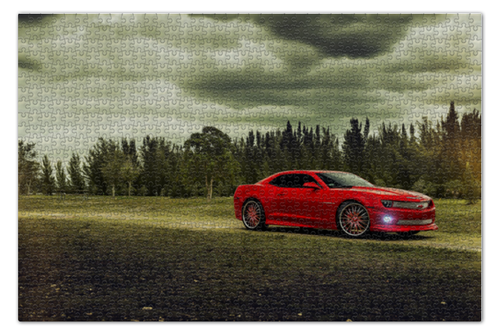 Заказать пазл в Москве. Пазл 73.5x48.8 см (1000 элементов) Chevrolet camaro от scoopysmith - готовые дизайны и нанесение принтов.