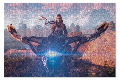 Заказать пазл в Москве. Пазл 73.5x48.8 см (1000 элементов) Horizon Zero Dawn от GeekFox  - готовые дизайны и нанесение принтов.