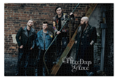 Заказать пазл в Москве. Пазл 73.5x48.8 см (1000 элементов) THREE DAYS GRACE от robus - готовые дизайны и нанесение принтов.