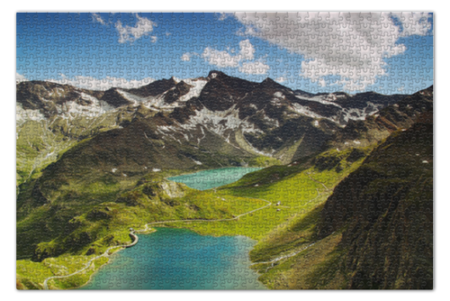 Заказать пазл в Москве. Пазл 73.5x48.8 см (1000 элементов) Italian mountains от scoopysmith - готовые дизайны и нанесение принтов.