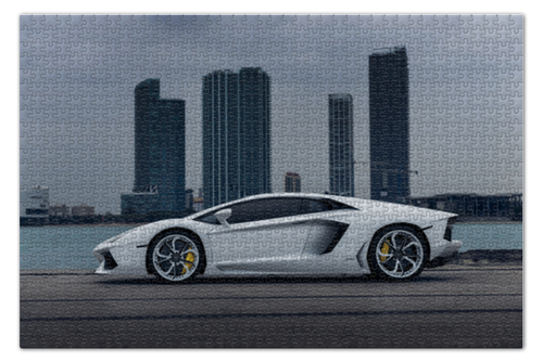 Заказать пазл в Москве. Пазл 73.5x48.8 см (1000 элементов) Lamborghini aventador от scoopysmith - готовые дизайны и нанесение принтов.