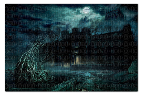 Заказать пазл в Москве. Пазл 73.5x48.8 см (1000 элементов) Dark House от scoopysmith - готовые дизайны и нанесение принтов.