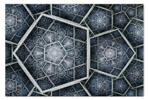 Заказать пазл в Москве. Пазл 73.5x48.8 см (1000 элементов) Abstract pentagon от scoopysmith - готовые дизайны и нанесение принтов.