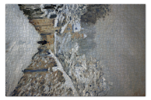 Заказать пазл в Москве. Пазл 73.5x48.8 см (1000 элементов) Снег в Лувесьене (картина Альфреда Сислея) от trend - готовые дизайны и нанесение принтов.