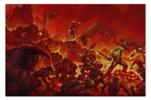 Заказать пазл в Москве. Пазл 73.5x48.8 см (1000 элементов) Doom   от scoopysmith - готовые дизайны и нанесение принтов.