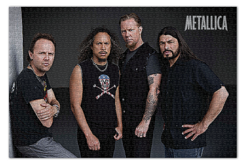 Заказать пазл в Москве. Пазл 73.5x48.8 см (1000 элементов) METALLICA от Phoenix-W  - готовые дизайны и нанесение принтов.