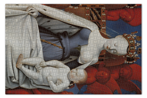 Заказать пазл в Москве. Пазл 73.5x48.8 см (1000 элементов) Дева Мария (Маленский диптих) от trend - готовые дизайны и нанесение принтов.