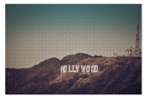 Заказать пазл в Москве. Пазл 73.5x48.8 см (1000 элементов) Hollywood от scoopysmith - готовые дизайны и нанесение принтов.
