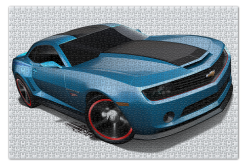 Заказать пазл в Москве. Пазл 73.5x48.8 см (1000 элементов) Chevrolet Camaro/ Шевроле Камаро от crash - готовые дизайны и нанесение принтов.