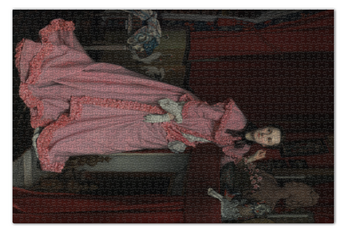 Заказать пазл в Москве. Пазл 73.5x48.8 см (1000 элементов) Портрет маркизы Мирамон (Джеймс Тиссо) от trend - готовые дизайны и нанесение принтов.
