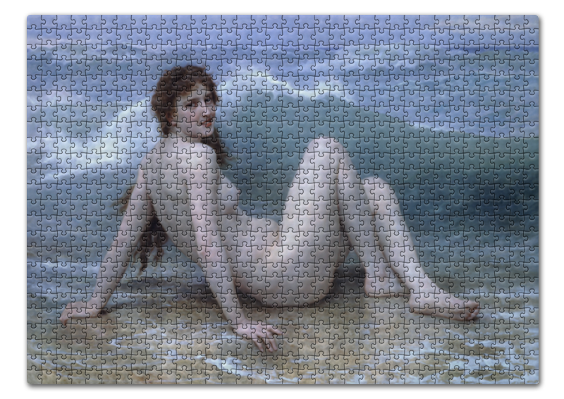 Printio Пазл 43.5×31.4 см (408 элементов) Волна (картина бугро) пазл enjoy 1000 деталей вильям бугро данте и вергилий в аду
