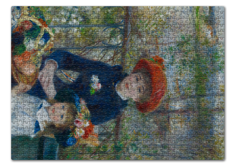 Printio Пазл 43.5×31.4 см (408 элементов) Две сестры (на террасе) (пьер огюст ренуар) printio открытка 15x15 см две сестры на террасе пьер огюст ренуар