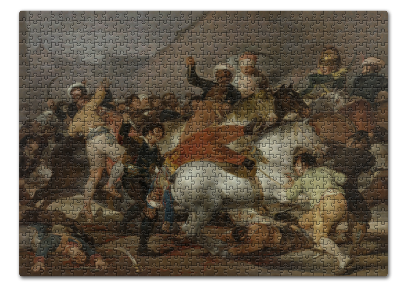 Printio Пазл 43.5×31.4 см (408 элементов) Восстание 2 мая 1808 года в мадриде (гойя)