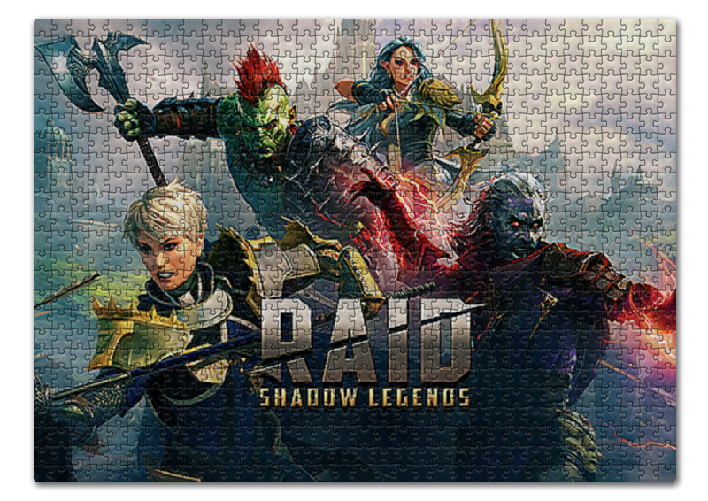 цена Printio Пазл 43.5×31.4 см (408 элементов) Raid shadow legends