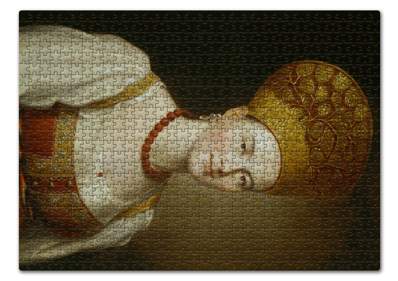 Printio Пазл 43.5×31.4 см (408 элементов) Портрет неизвестной в русском костюме (аргунов))