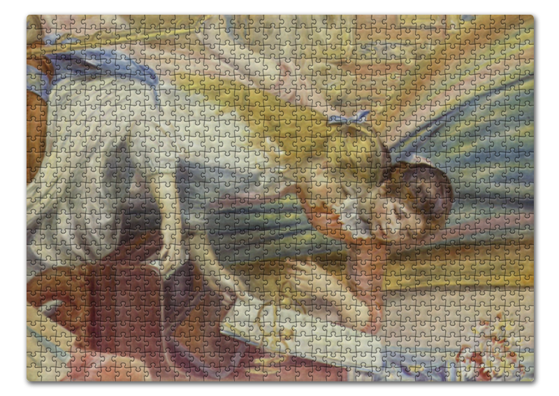 Printio Пазл 43.5×31.4 см (408 элементов) Девушки за фортепьяно (картина ренуара) printio конверт средний с5 девушки за фортепьяно картина ренуара