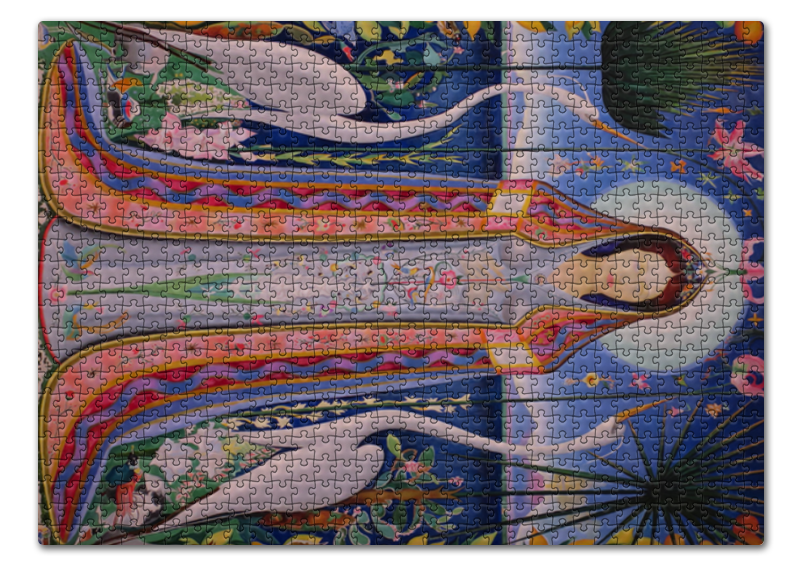 Printio Пазл 43.5×31.4 см (408 элементов) Дева (картина джозефа стеллы) printio сумка дева картина джозефа стеллы