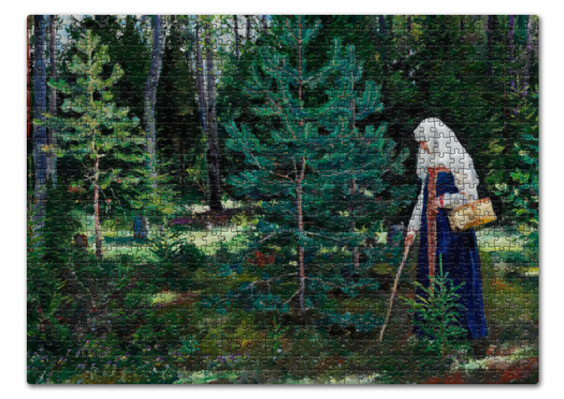 Printio Пазл 43.5×31.4 см (408 элементов) В лес за грибами (сергей виноградов)